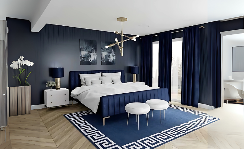 Modern Living Room with Stylish Carpets