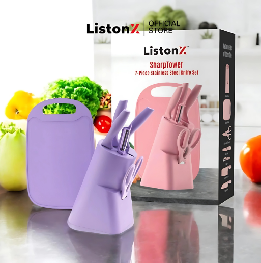 ListonX 7-Piece Sharp Tower Kitchen Knife Set
