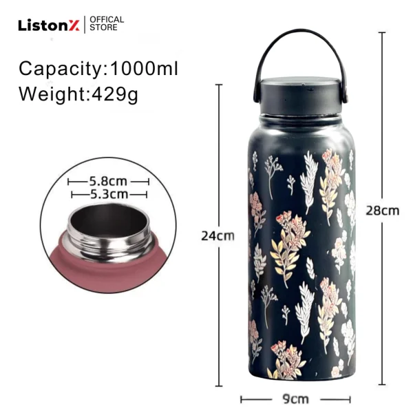 ListonX 1L Stainless Steel Thermos Bottle - Image 4
