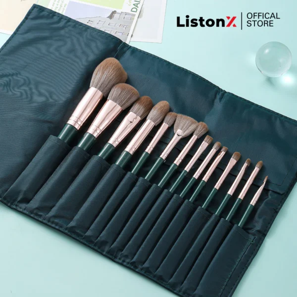 ListonX Makeup Brush Set – 14 Pcs Extra Soft Bristles